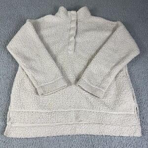 Aerie Collared Pullover Sweater Womens Size XS/P White Long Sleeve Stand Up
